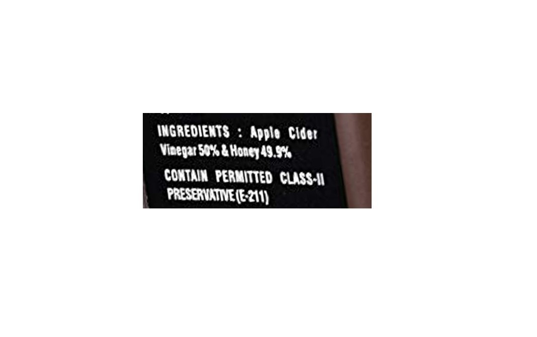 Vinegar Veda Apple Cinder Vinegar With Honey   Pack  250 millilitre